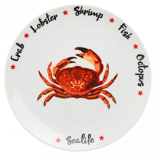 Тарелка мелкая фарфоровая Sealife д200мм, форма Универсал (Беларусь) - Домашняя мода фото 4