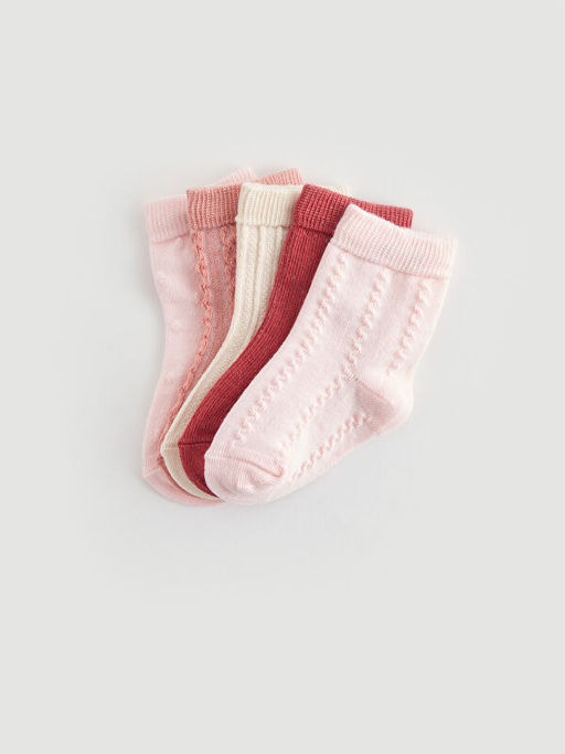 Kendinden Desenli K?z Bebek Soket ?orap 5li - Waikiki фото 2