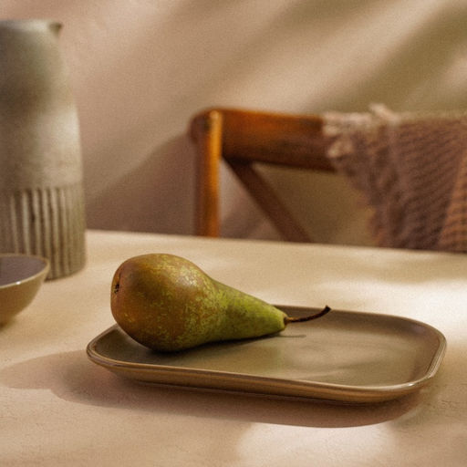 Блюдо фарфоровое SL Home «Песчаный бриз», 24.5×16.5 см, бежевый