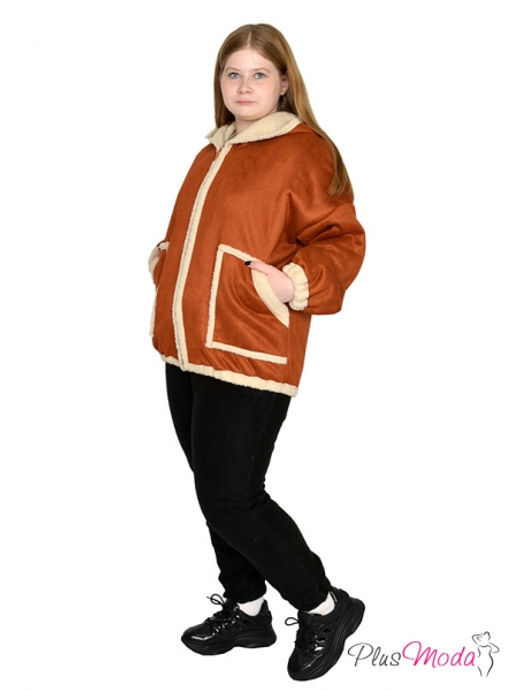 Дубленка-куртка Модель №1791 размеры 44-84 - Plusmoda фото 9