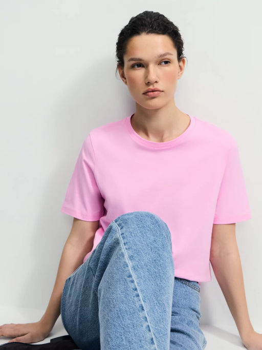 Базовая футболка из хлопка / Zarina