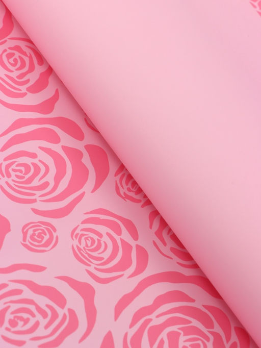 Цена за 20 шт. Пленка для цветов, «Цветы», розовая, 57×57 см