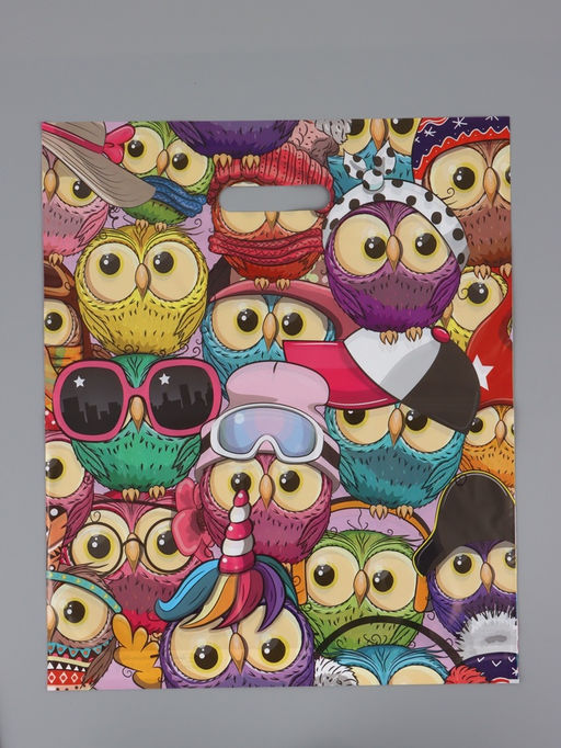 Цена за 50 шт. Пакет "Тусовка", полиэтиленовый с вырубной ручкой, 38 х 45 + 3 см, 50 мкм