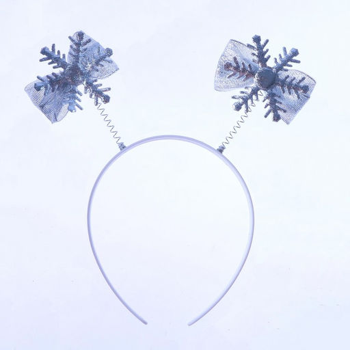 Цена за 6 шт. Ободок новогодний карнавальный Снежинка