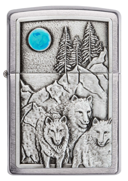 Зажигалка ZIPPO Волки | Wolf Design 49295  фото 2