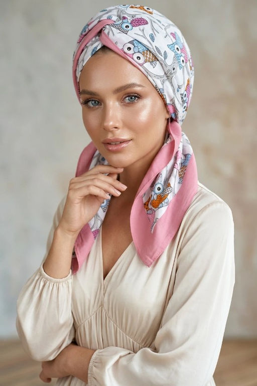 K13760 Платок (90/90см шелк искусственный) МУЛЬТИЦВЕТ_07