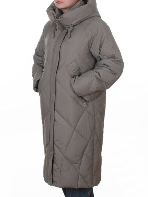 A620 OLIVE Пальто зимнее женское (200 гр. био-пух)