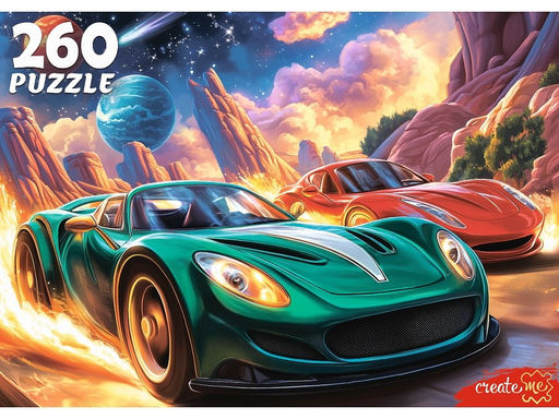 Puzzle 260 элементов "Крутые машины в космосе" (Ф260-6645)