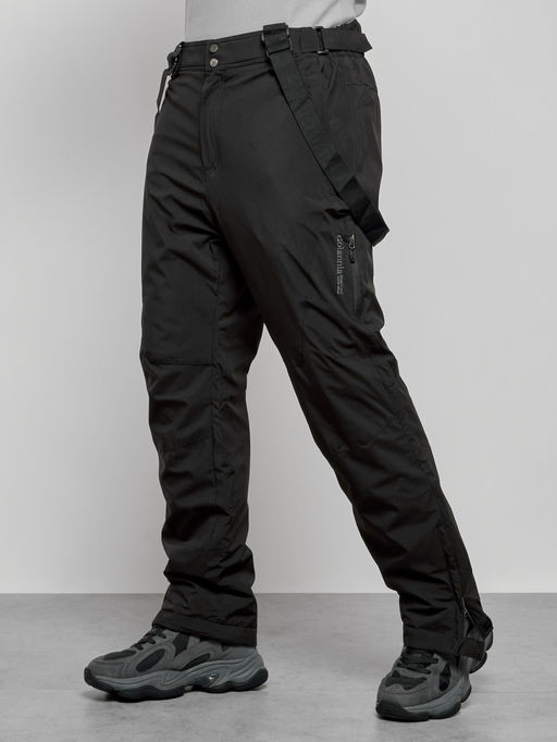 Полукомбинезон утепленный мужской зимний горнолыжный черного цвета 7431Ch - Colannia фото 33