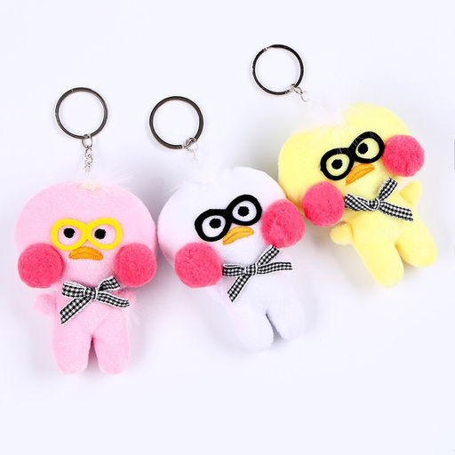 Мягкая игрушка Утка на брелоке, 11 см, цвет МИКС