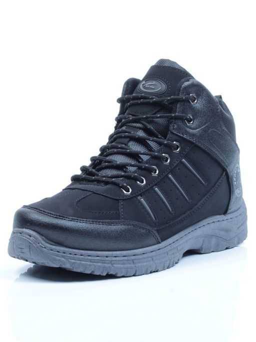 03-CRK6606-6 BLACK/GREY Ботинки зимние мужские - No name фото 6