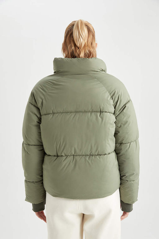 Водонепроницаемая куртка-пуховик с воротником-стойкой DeFactoFit  фото 9