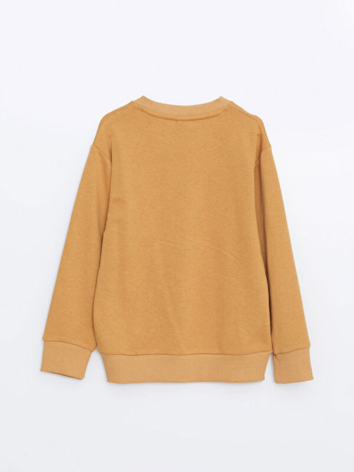 Bisiklet Yaka Basic Uzun Kollu Erkek ?ocuk Sweatshirt - Waikiki фото 3