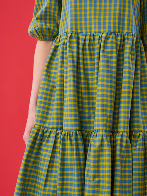 Платье с рукавами-буфами OD-789-4