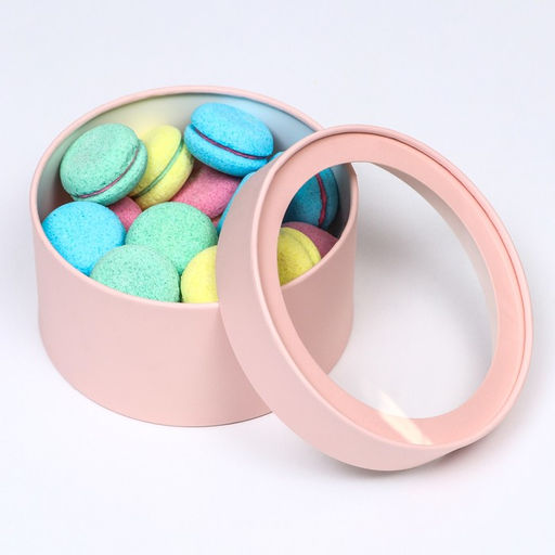 Набор 2 в 1 круглых коробок Нежность с окном, 21 х 11 - 18 х 10 см - UPAK LAND фото 5