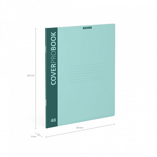 Цена за 6 шт. Тетрадь общая ученическая с пластиковой обложкой на скобе ErichKrause CoverProBook matt, Pastel, розовый, А4, 48 листов, клетка фото 14