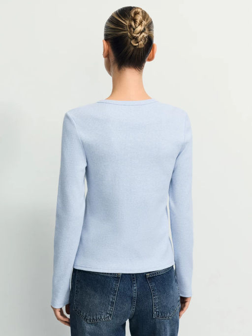 Лонгслив с застежкой на груди / Zarina  фото 6