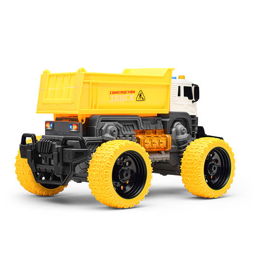 Машина "Мега самосвал" 1:16 (свет, звук) в коробке (цвет желтый)