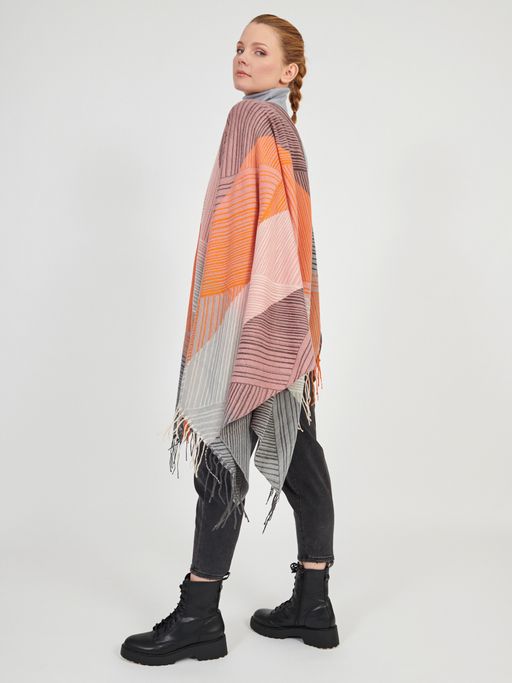 Большой  платок в стиле арт-деко в составе шерсть - Tantino фото 6