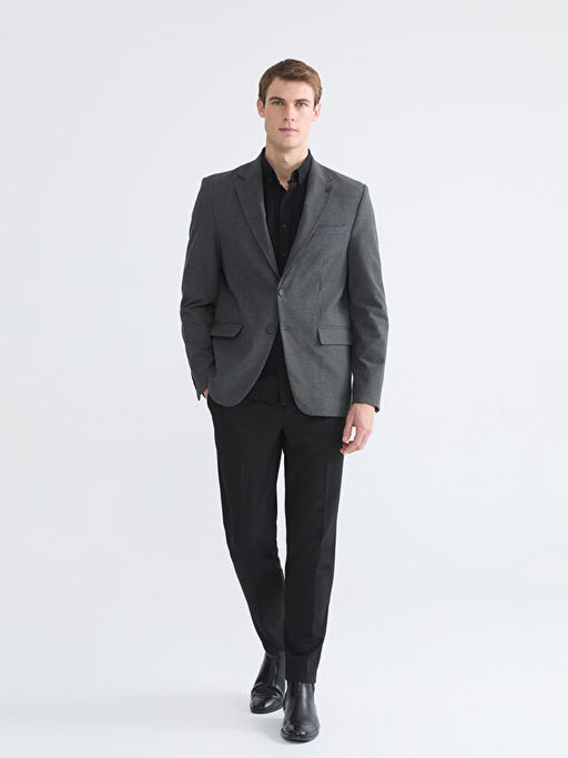 Standart Kal?p Erkek Blazer Ceket