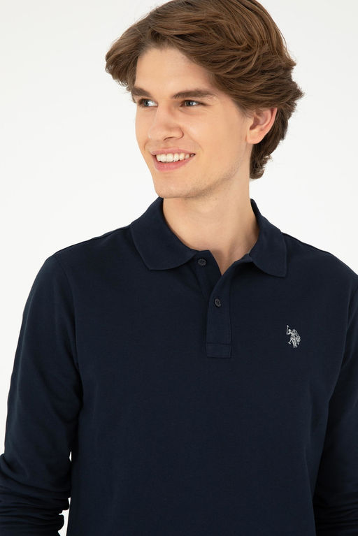 Мужской темно-синий базовый свитшот - U.s. polo assn фото 2