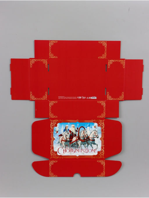 Коробка подарочная, самосборная «Красная сказка»,30.7×22×9.5 см