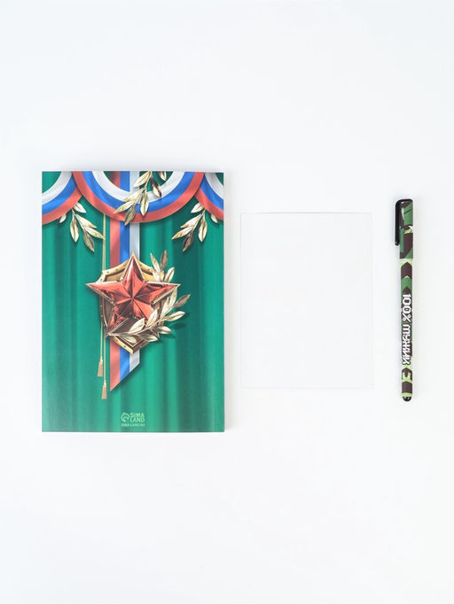 Подарочный набор, ежедневник А5, 80 л., наклейки, ручка Первому во всем - Artfox фото 5