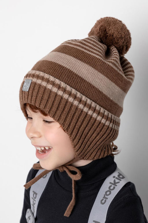 КВ 20307/ш/темно-бежевый шапка для мал