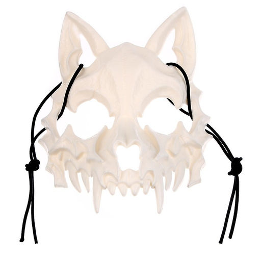 Маска «Череп собаки» белая