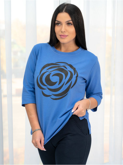 Кофта от Костюма "Роза" (Васильковый)