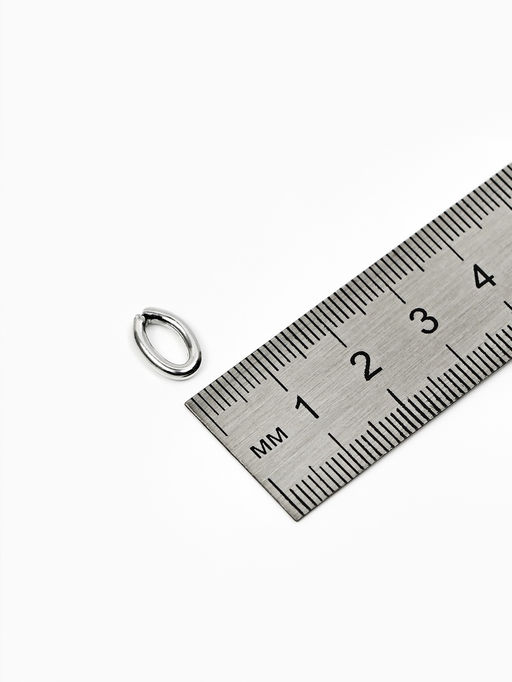 Цена за 2 шт. Кольцо соединительное, 11?7 мм, набор 30 шт. цвет серебро