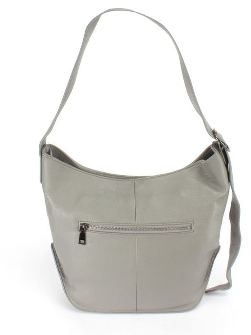 Сумка женская натуральная кожа GU 1002-8320, 1отд+еврокарм, плечевой ремень, серый SALE 251645 - Adelia фото 2