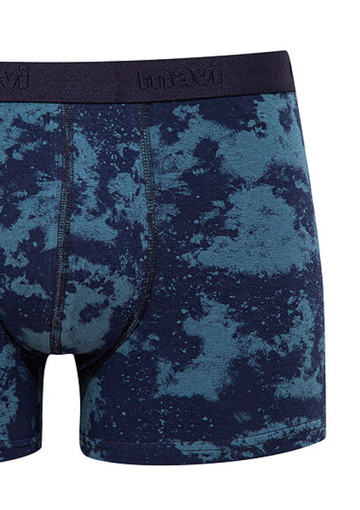 Batik Desenli Lacivert Boxer - Mavi фото 2