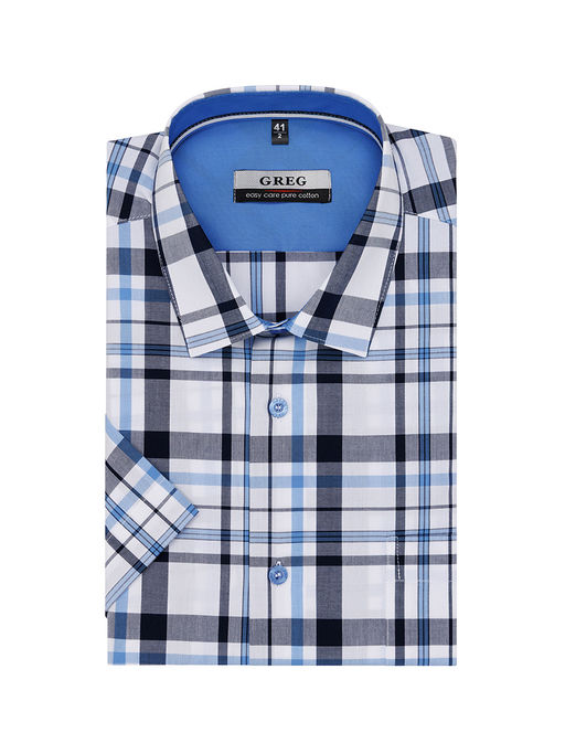 Сорочка мужская короткий рукав GREG 225/201/6042/1p