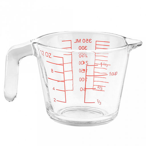 Кружка стеклянная мерная Best 350мл, д10,3см, h9,2см, длина 15см, 3 блока с делениями, прозрачный, в коробке (Китай) - Домашняя мода фото 3