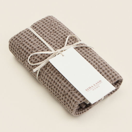 Полотенце вафельное SL HOME: Linen «Саббиа», 60×140 см, бежевое