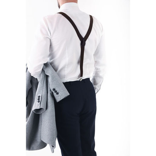 Подтяжки взрослые, ширина 2.5 см, цвет тёмно-коричневый - Simaland фото 2