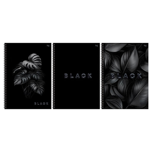 Тетрадь 96л. А4 на спирали BG "Just black", клетка (Т4гр96_лс_вл 08659) soft-touch ламинация, выб. лак