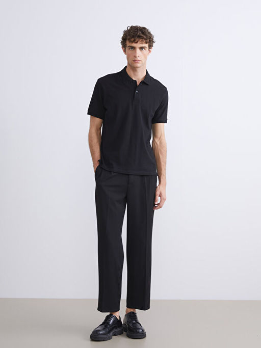 Polo Yaka D?z Erkek Ti??rt