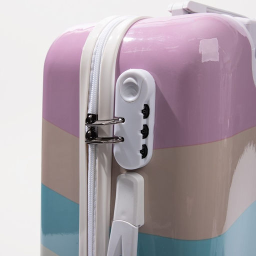 Чемодан малый 20, кодовый замок, цвет разноцветный - Simaland фото 4