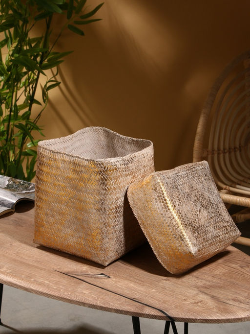 Корзинка плетёная «Аварис», 24×24×28 см