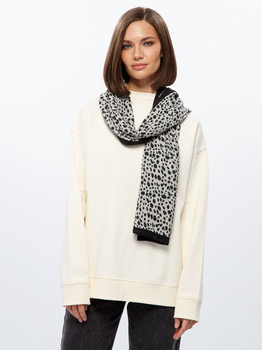 Шарф жен. виск+шерсть 40х170 LG33-956-01 - Labbra фото 4