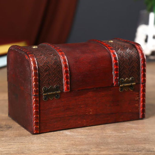 Шкатулка для украшений «Сундук. С заклёпками» дерево, состаненная, 10.5×18×11 см