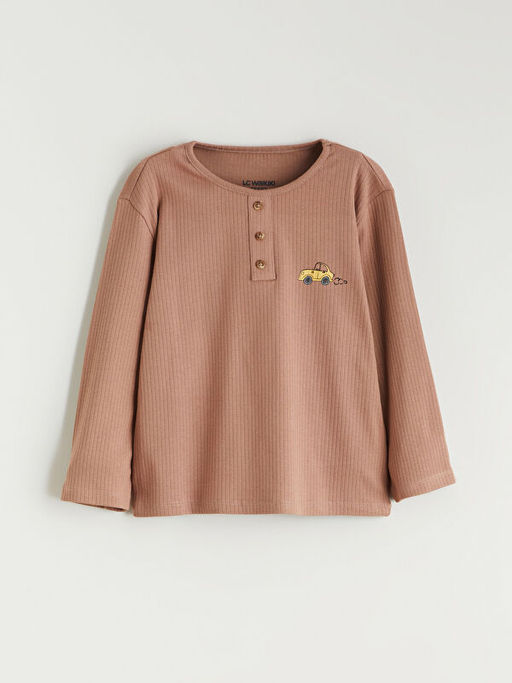 Bisiklet Yaka Erkek ?ocuk Pijama Tak?m?