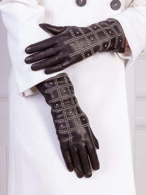 Перчатки женские ш+каш. IS01436 black - Eleganzza фото 2