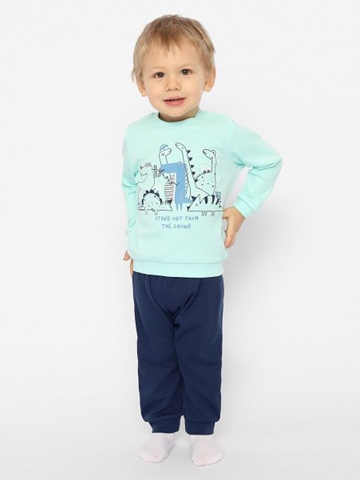 CRB wear/CSNB 90165-43-354 Комплект для мальчика (джемпер, брюки),голубой/Ex.Cherubino