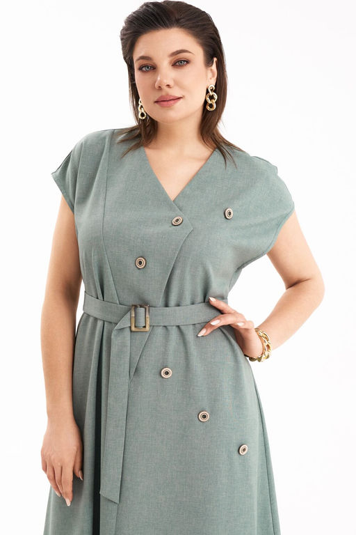 Платье KaVari 1112 светло-зеленый  фото 2