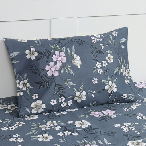 Постельное бельё 1,5сп Экономь и Я Bloom, 143х215см, 145х214см, 50х70см-1шт, микрофибра, 60г/м2  фото 2