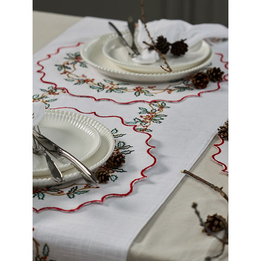 Набор из двух салфеток под приборы festive wreath из коллекции new year essential, D38 см