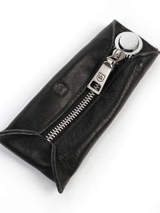 LACCOMA ключница X169-100-черный натуральная кожа фото 5